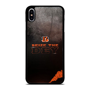 CINCINNATI BENGALS NFL FOOTBALL SEIZE THE DEY iPhone XS Max Case Cover CINCINNATI BENGALS NFL FOOTBALL SEIZE THE DEY iPhone XS Max Case Cover