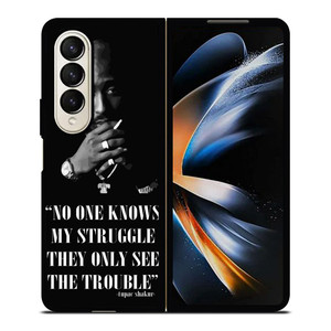 TUPAC SHAKUR RAPPER QUOTES Samsung Galaxy Z Fold 4 Case Cover TUPAC SHAKUR RAPPER QUOTES Samsung Galaxy Z Fold 4 Case Cover