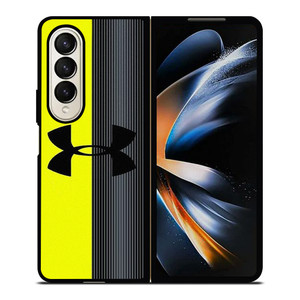 UNDER ARMOUR YELLOW STRIPE Samsung Galaxy Z Fold 4 Case Cover UNDER ARMOUR YELLOW STRIPE Samsung Galaxy Z Fold 4 Case Cover