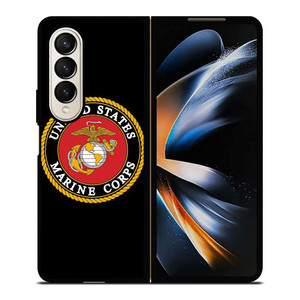 UNITED STATES MARINE CORPS LOGO Samsung Galaxy Z Fold 4 Case Cover UNITED STATES MARINE CORPS LOGO Samsung Galaxy Z Fold 4 Case Cover