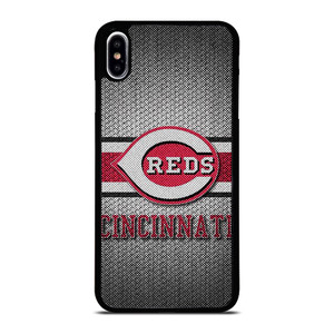 CINCINNATI RED MLB BASEBALL METAL iPhone XS Max Case Cover CINCINNATI RED MLB BASEBALL METAL iPhone XS Max Case Cover