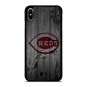 CINCINNATI REDS BASEBALL MLB WOOD LOGO iPhone XS Max Case Cover CINCINNATI REDS BASEBALL MLB WOOD LOGO iPhone XS Max Case Cover
