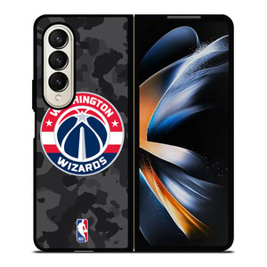 WASHINGTON WIZARDS BLACK CAMO Samsung Galaxy Z Fold 4 Case Cover WASHINGTON WIZARDS BLACK CAMO Samsung Galaxy Z Fold 4 Case Cover