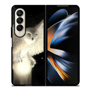 WHITE WOL CUTE Samsung Galaxy Z Fold 4 Case Cover