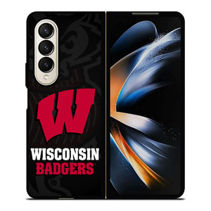 WISCONSIN BADGERS UNIVERSITY FOOTBALL Samsung Galaxy Z Fold 4 Case Cover