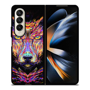 WOLF TRIPPY ART Samsung Galaxy Z Fold 4 Case Cover