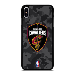 CLEVELAND CAVALIERS BLACK CAMO iPhone XS Max Case Cover CLEVELAND CAVALIERS BLACK CAMO iPhone XS Max Case Cover