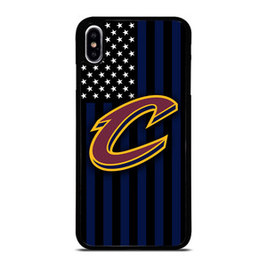 CLEVELAND CAVALIERS NBA USA FLAG iPhone XS Max Case Cover CLEVELAND CAVALIERS NBA USA FLAG iPhone XS Max Case Cover