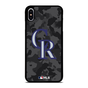 COLORADO ROCKIES BASEBALL BLACK CAMO iPhone XS Max Case Cover COLORADO ROCKIES BASEBALL BLACK CAMO iPhone XS Max Case Cover