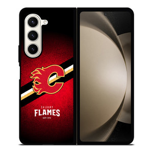 CALGARY FLAMES NHL HOCKEY Samsung Galaxy Z Fold 5 Case Cover