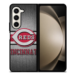 CINCINNATI RED MLB BASEBALL METAL Samsung Galaxy Z Fold 5 Case Cover CINCINNATI RED MLB BASEBALL METAL Samsung Galaxy Z Fold 5 Case Cover