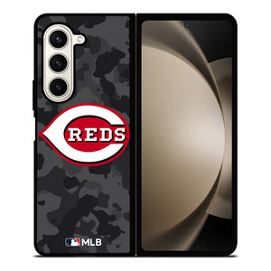 CINCINNATI REDS BASEBALL BLACK CAMO Samsung Galaxy Z Fold 5 Case Cover CINCINNATI REDS BASEBALL BLACK CAMO Samsung Galaxy Z Fold 5 Case Cover