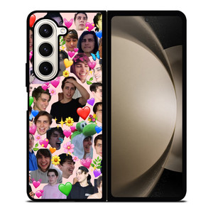 COLBY BROCK YOUTUBER COLLAGE Samsung Galaxy Z Fold 5 Case Cover COLBY BROCK YOUTUBER COLLAGE Samsung Galaxy Z Fold 5 Case Cover