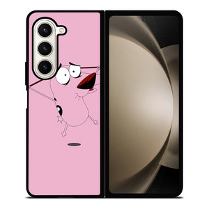 COURAGE THE COWARDLY DOG FLAT Samsung Galaxy Z Fold 5 Case Cover