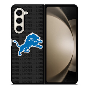 DETROIT LIONS FOOTBALL TEXT Samsung Galaxy Z Fold 5 Case Cover