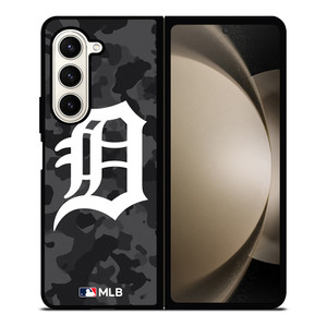 DETROIT TIGERS BASEBALL BLACK CAMO Samsung Galaxy Z Fold 5 Case Cover DETROIT TIGERS BASEBALL BLACK CAMO Samsung Galaxy Z Fold 5 Case Cover