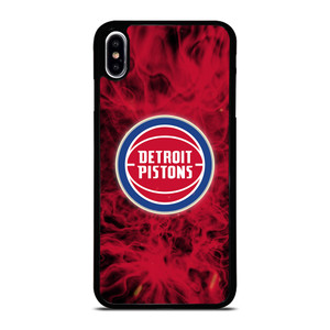 DETROIT PISTONS BASKETBALL NBA FIRE iPhone XS Max Case Cover
