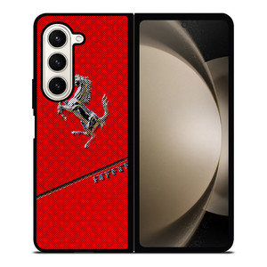 FERRARI RED CAR LOGO Samsung Galaxy Z Fold 5 Case Cover FERRARI RED CAR LOGO Samsung Galaxy Z Fold 5 Case Cover