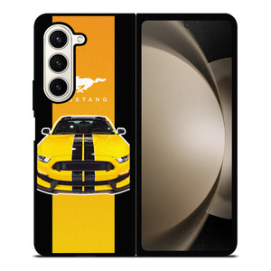 FORD MUSTANG YELLOW Samsung Galaxy Z Fold 5 Case Cover FORD MUSTANG YELLOW Samsung Galaxy Z Fold 5 Case Cover