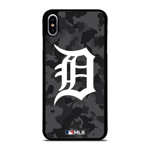 DETROIT TIGERS BASEBALL BLACK CAMO iPhone XS Max Case Cover DETROIT TIGERS BASEBALL BLACK CAMO iPhone XS Max Case Cover