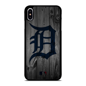 DETROIT TIGERS BASEBALL MLB WOOD LOGO iPhone XS Max Case Cover