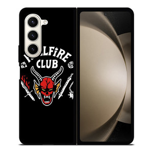 HELLFIRE CLUB STRANGER THINGS BLACK Samsung Galaxy Z Fold 5 Case Cover HELLFIRE CLUB STRANGER THINGS BLACK Samsung Galaxy Z Fold 5 Case Cover