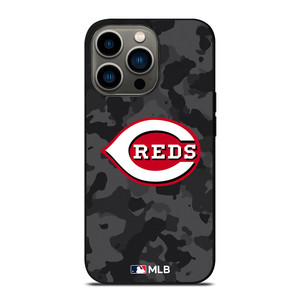 CINCINNATI REDS BASEBALL BLACK CAMO iPhone 13 Pro Case Cover