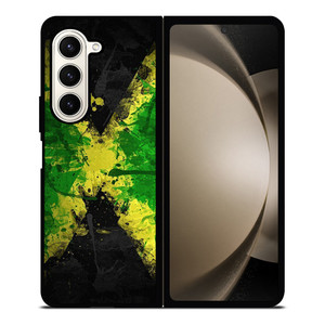 JAMAICAN FLAG SPLASH Samsung Galaxy Z Fold 5 Case Cover JAMAICAN FLAG SPLASH Samsung Galaxy Z Fold 5 Case Cover
