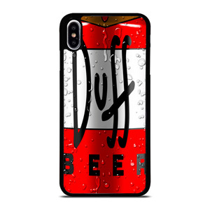 DUFF BEER THE SIMPSONS CARTOON 3 iPhone XS Max Case Cover