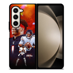 JUSTIN FIELDS CHICAGO BEARS NFL Samsung Galaxy Z Fold 5 Case Cover