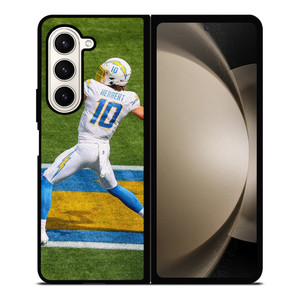 JUSTIN HERBERT 10 LOS ANGELES CHARGERS NFL FOOTBALL Samsung Galaxy Z Fold 5 Case Cover JUSTIN HERBERT 10 LOS ANGELES CHARGERS NFL FOOTBALL Samsung Galaxy Z Fold 5 Case Cover