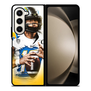 JUSTIN HERBERT LOS ANGELES CHARGERS Samsung Galaxy Z Fold 5 Case Cover JUSTIN HERBERT LOS ANGELES CHARGERS Samsung Galaxy Z Fold 5 Case Cover