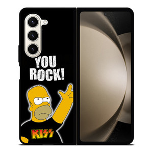 KISS ROCK HOMER SIMPSONS Samsung Galaxy Z Fold 5 Case Cover KISS ROCK HOMER SIMPSONS Samsung Galaxy Z Fold 5 Case Cover