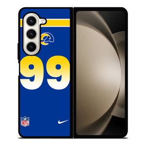 LOS ANGELES RAMS AARON DONALD 99 NFL NIKE Samsung Galaxy Z Fold 5 Case Cover