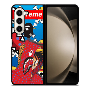 LUFFY ONE PIECE SUPREME BAPE Samsung Galaxy Z Fold 5 Case Cover