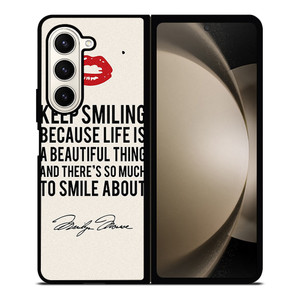 MARILYN MONROE QUOTES Samsung Galaxy Z Fold 5 Case Cover