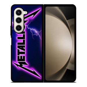 METALLICA ROCK BAND VIOLET LIGHTNING Samsung Galaxy Z Fold 5 Case Cover