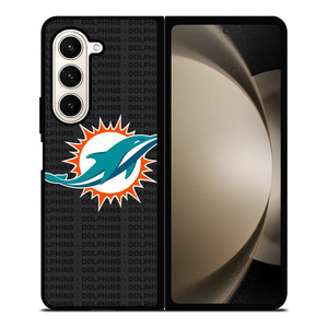 MIAMI DOLPHINS FOOTBALL TEXT Samsung Galaxy Z Fold 5 Case Cover
