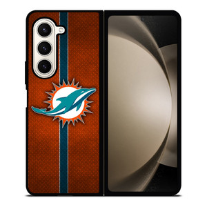 MIAMI DOPHINS NFL METAL STRIPE Samsung Galaxy Z Fold 5 Case Cover