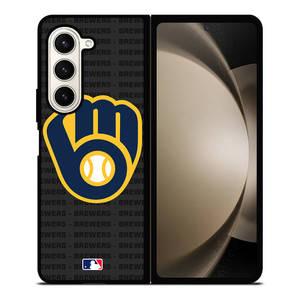MILWAUKEE BREWERS BASEBALL BLACK Samsung Galaxy Z Fold 5 Case Cover