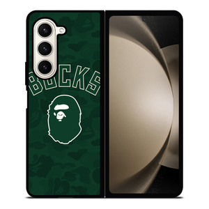 MILWAUKEE BUCKS X BAPE CAMO Samsung Galaxy Z Fold 5 Case Cover