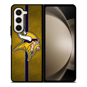 MINNESOTA VIKINGS NFL METAL STRIPE Samsung Galaxy Z Fold 5 Case Cover