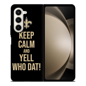 NEW ORLEANS SAINTS NFL FOOTBALL WHO DAT CHANTS 2 Samsung Galaxy Z Fold 5 Case Cover NEW ORLEANS SAINTS NFL FOOTBALL WHO DAT CHANTS 2 Samsung Galaxy Z Fold 5 Case Cover