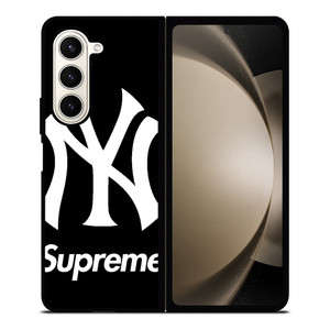 NEW YORK YANKEES X SUPREME Samsung Galaxy Z Fold 5 Case Cover NEW YORK YANKEES X SUPREME Samsung Galaxy Z Fold 5 Case Cover