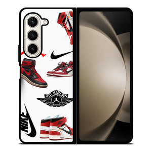 NIKE AIR JORDAN SHOES COLLAGE Samsung Galaxy Z Fold 5 Case Cover