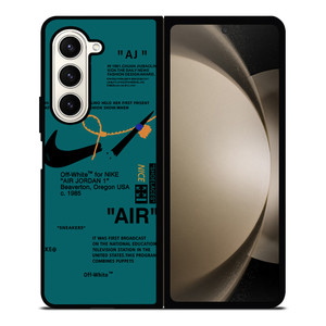 NIKE AIR OFF WHITE TOSCA Samsung Galaxy Z Fold 5 Case Cover