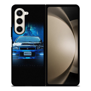 NISSAN GTR GODZILLA BLUE Samsung Galaxy Z Fold 5 Case Cover NISSAN GTR GODZILLA BLUE Samsung Galaxy Z Fold 5 Case Cover