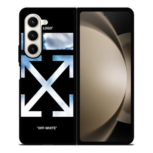 OFF WHITE SKY BLUE Samsung Galaxy Z Fold 5 Case Cover