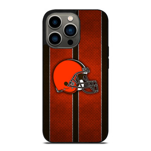 CLEVELAND BROWNS NFL METAL STRIPE iPhone 13 Pro Case Cover CLEVELAND BROWNS NFL METAL STRIPE iPhone 13 Pro Case Cover