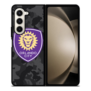 ORLANDO CITY SC MLS BLACK CAMO Samsung Galaxy Z Fold 5 Case Cover ORLANDO CITY SC MLS BLACK CAMO Samsung Galaxy Z Fold 5 Case Cover